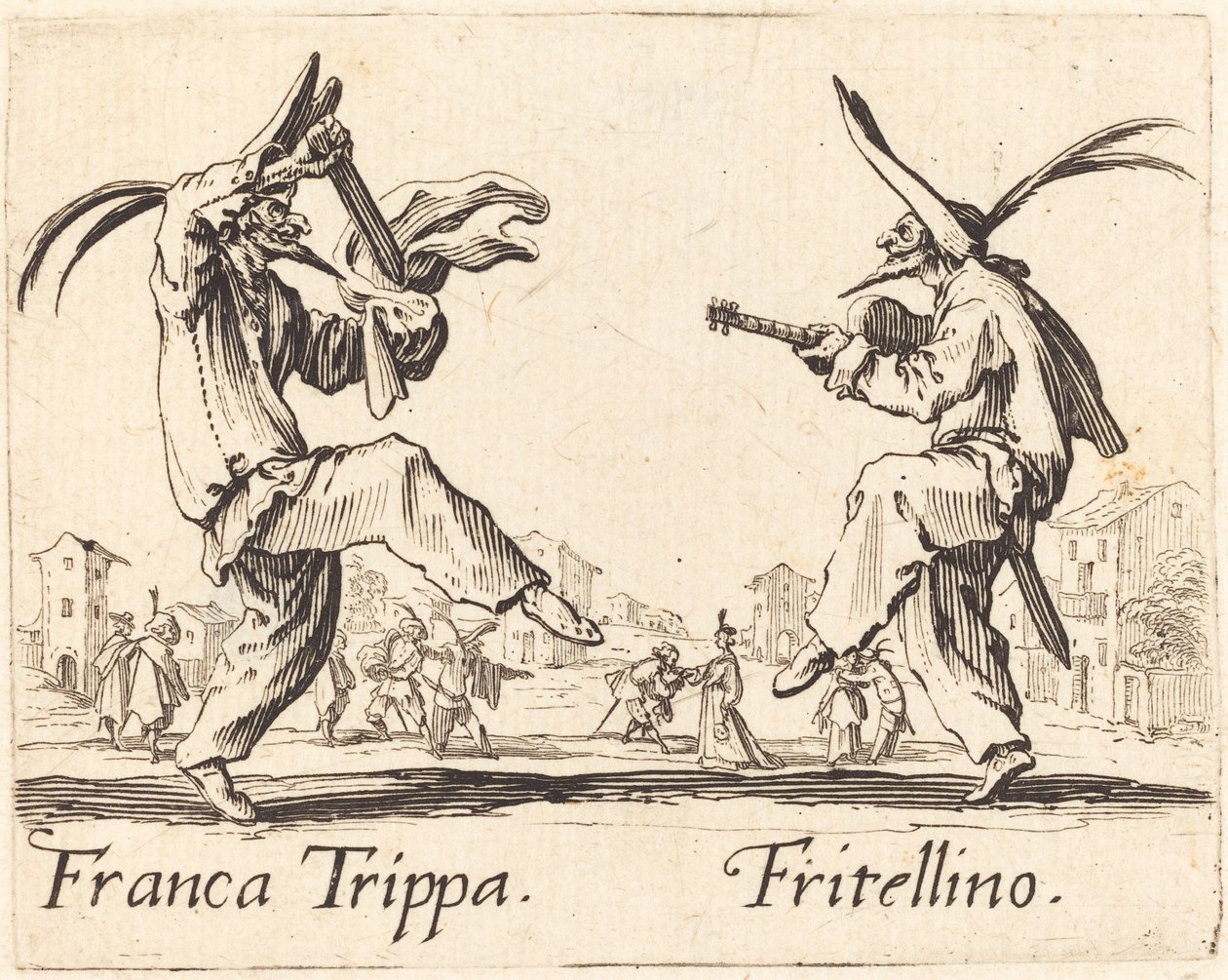 Franca Trippa e Fritellino de Jacques Callot