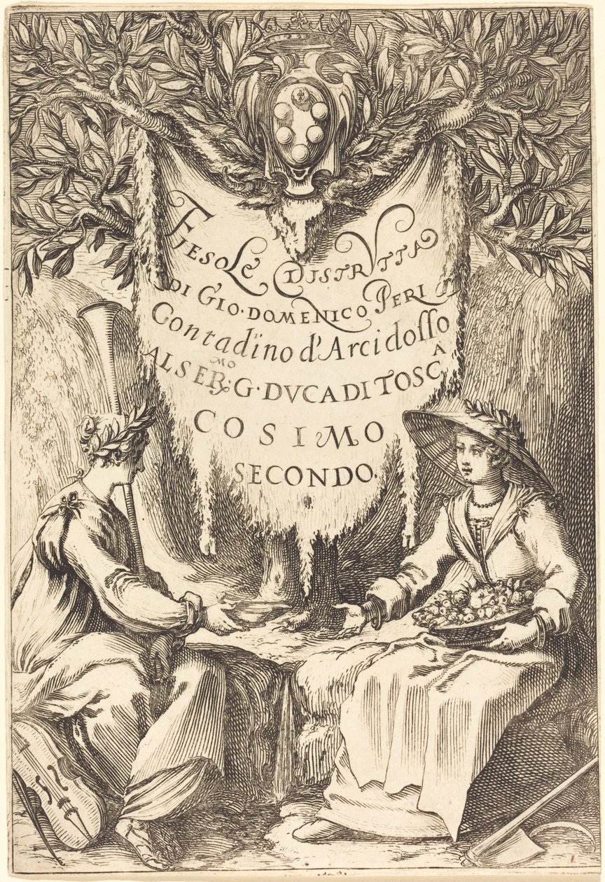 O belo jardineiro, 1619. de Jacques Callot