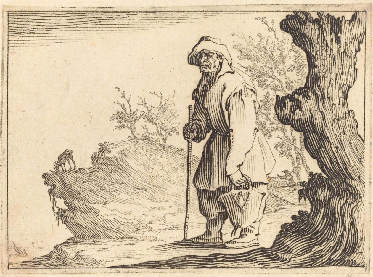 Camponês com saco de Jacques Callot