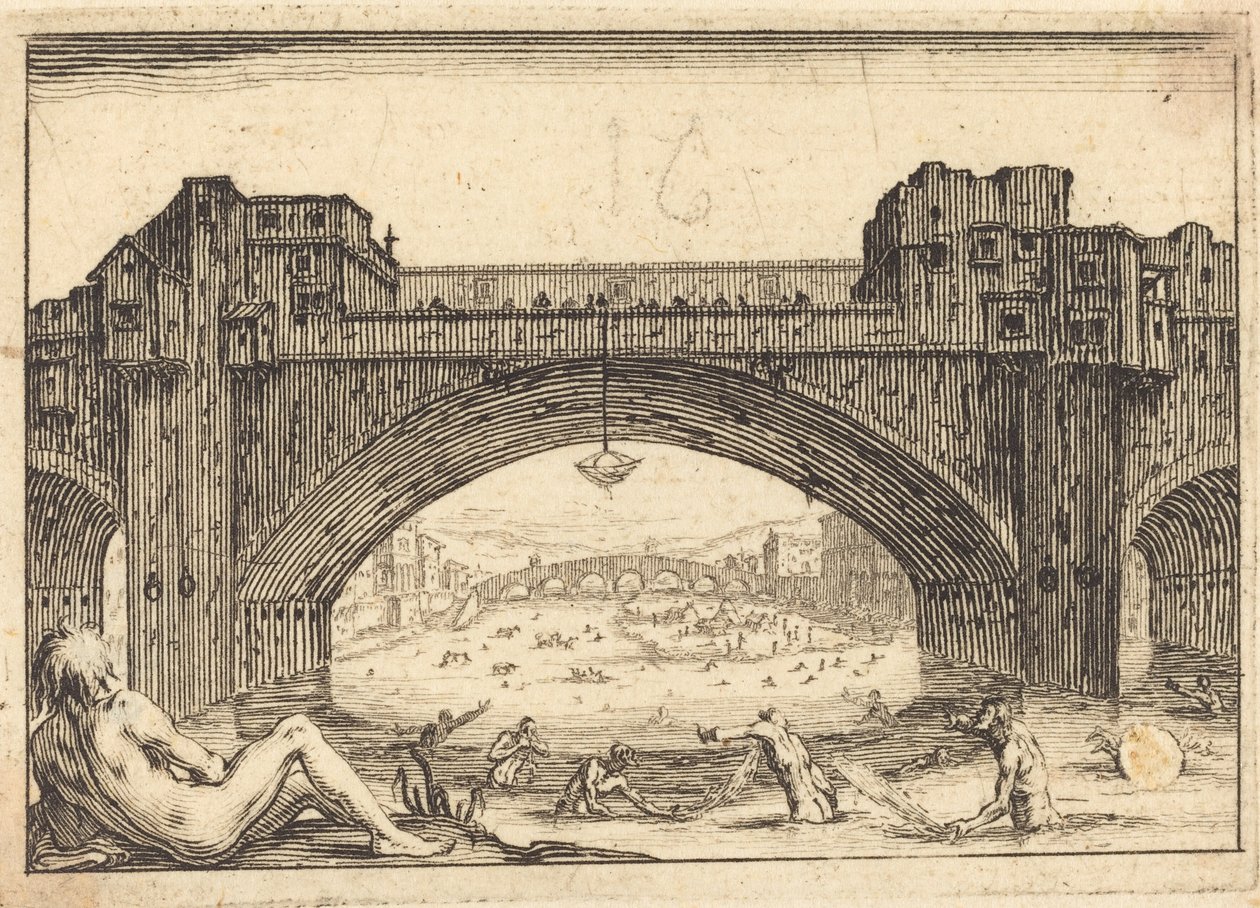 Ponte Vecchio, Florença de Jacques Callot