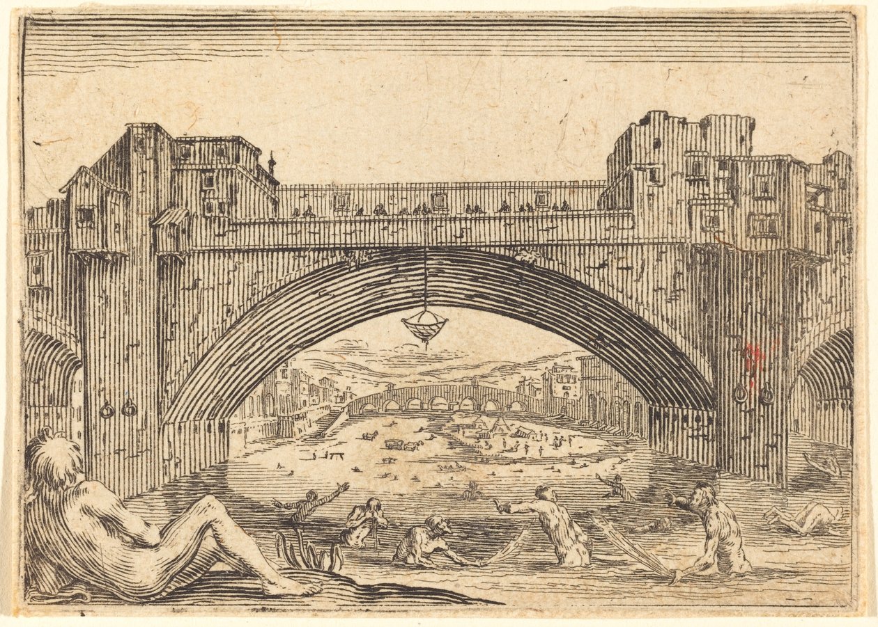 Ponte Vecchio, Florença de Jacques Callot