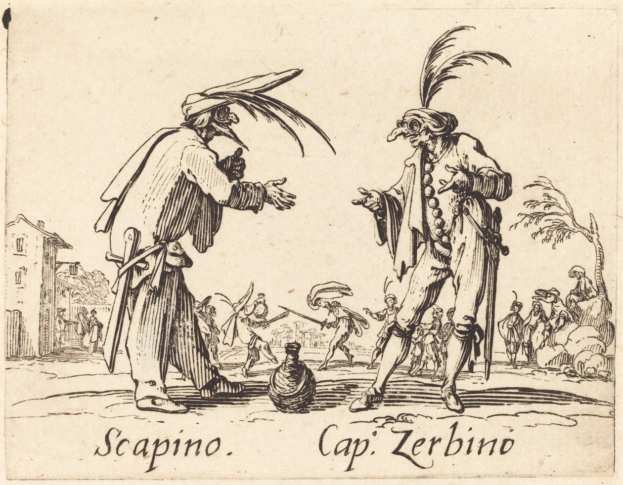 paisagem de Jacques Callot