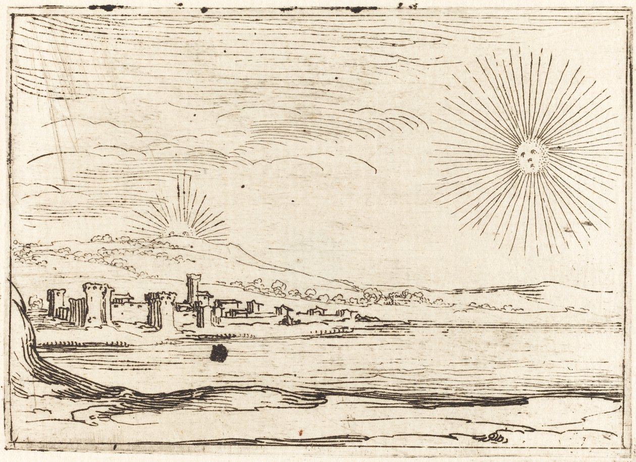 Nascente do Sol, 1628. de Jacques Callot