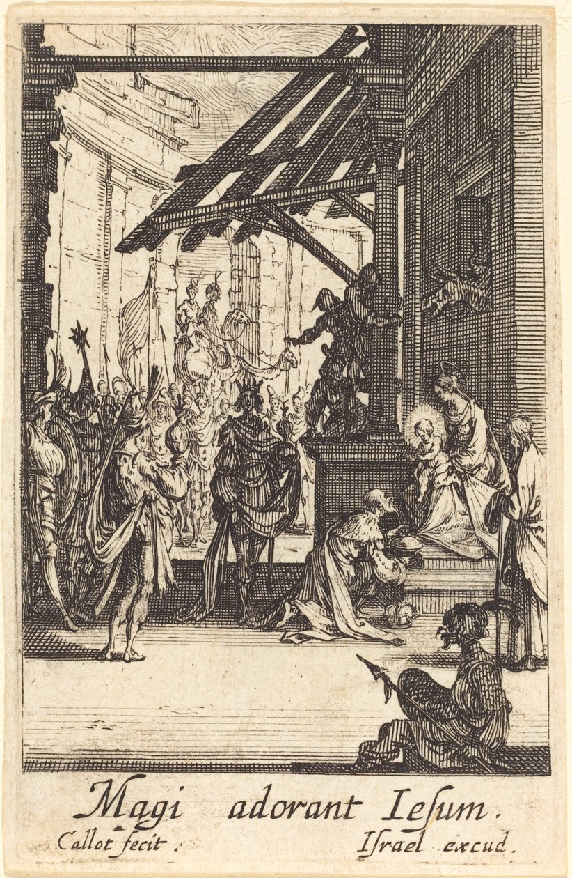 A adoração dos magos de Jacques Callot
