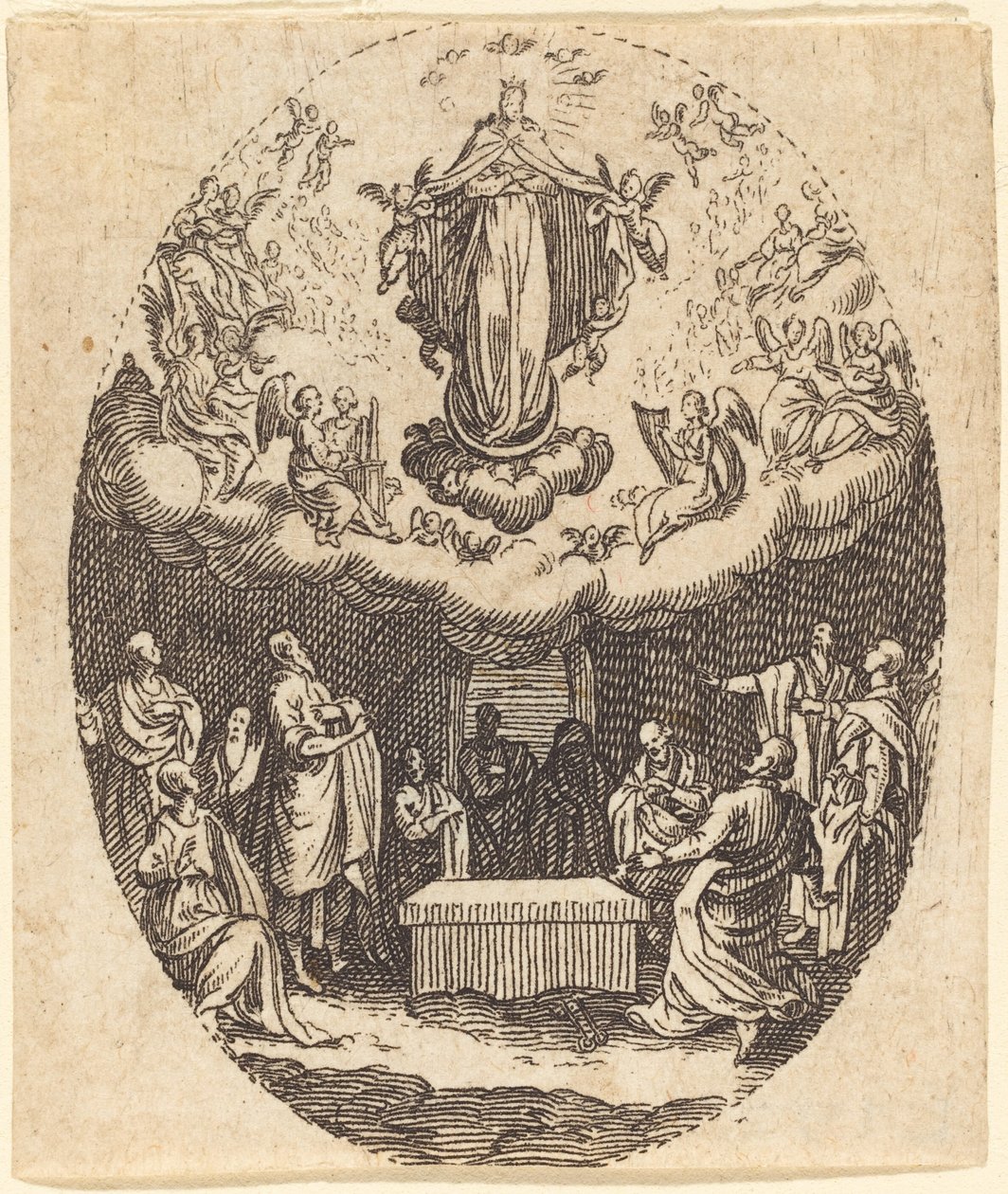 A Assunção com o Querubim de Jacques Callot
