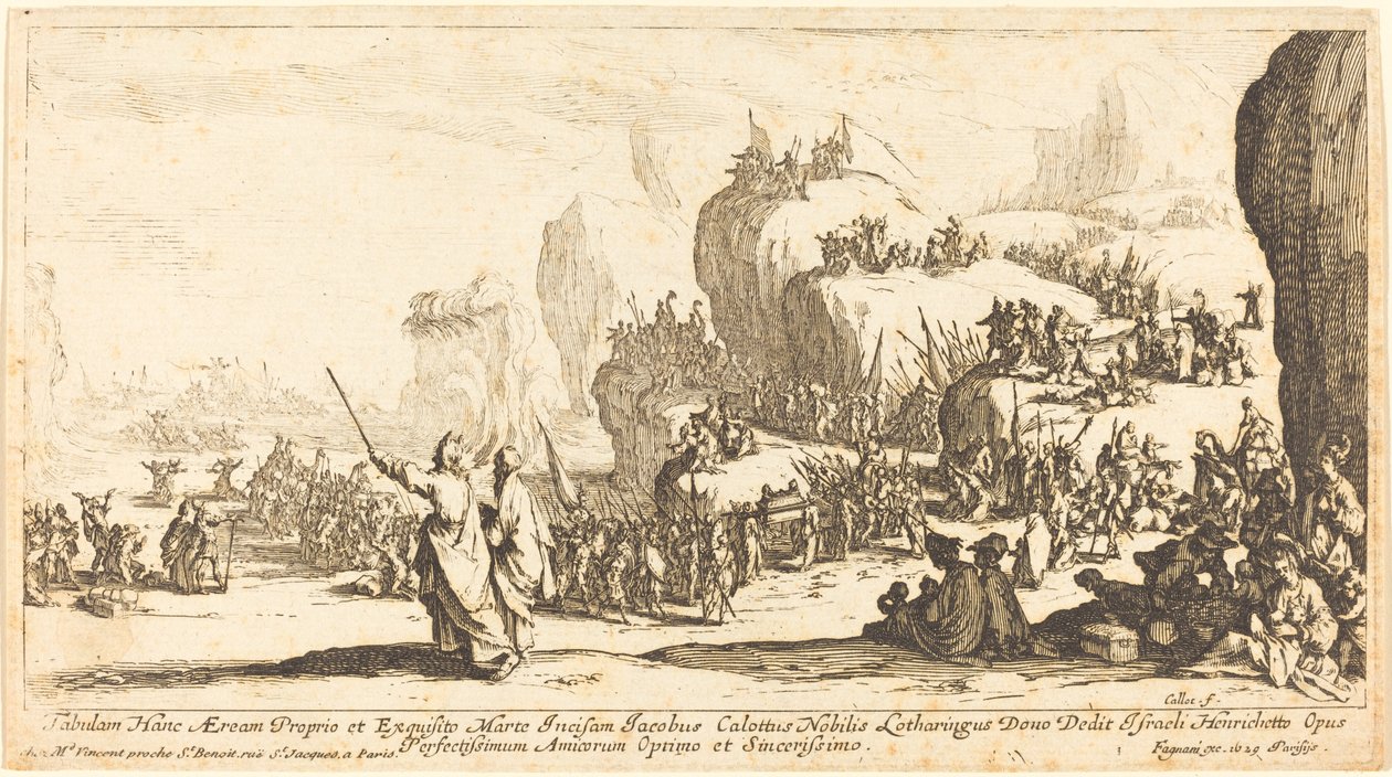 A travessia do Mar Vermelho de Jacques Callot