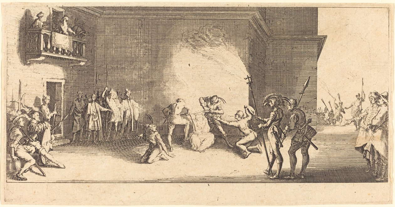 A coroação de espinhos de Jacques Callot
