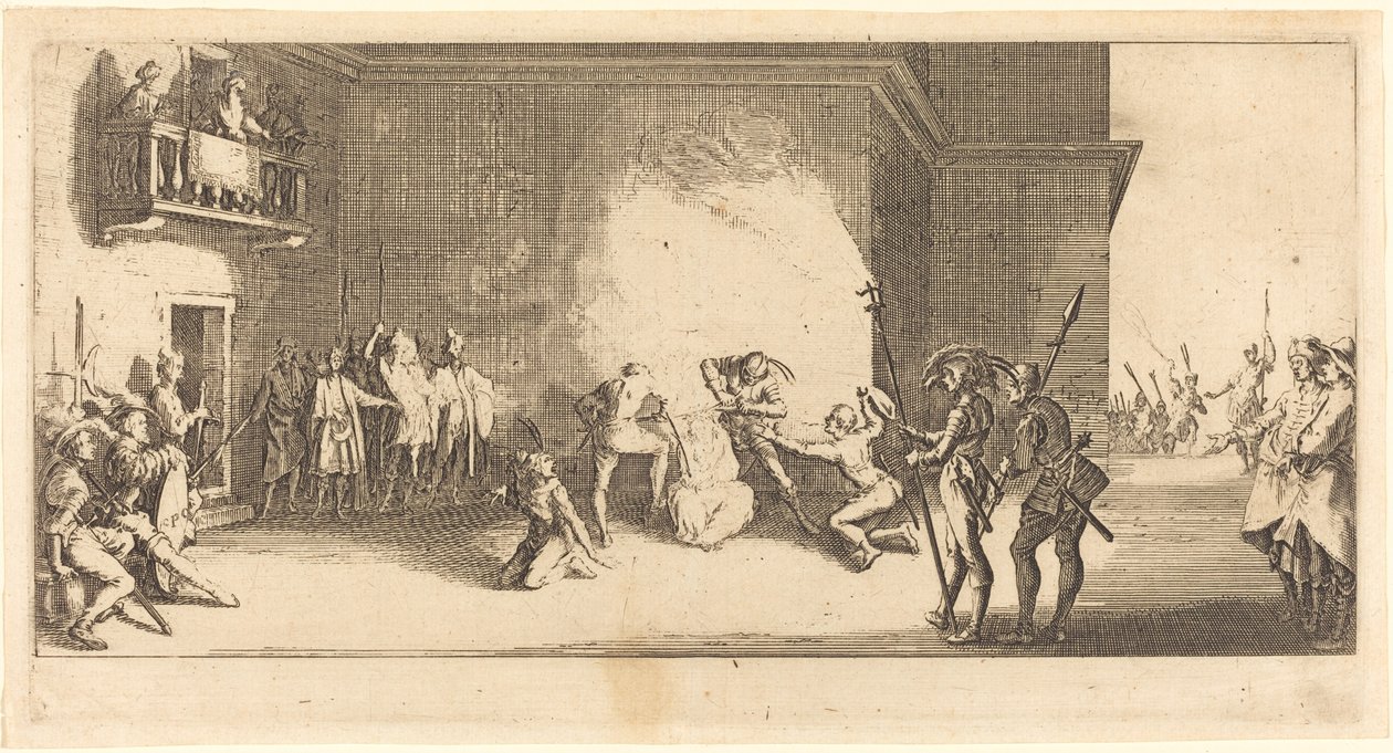A coroação de espinhos de Jacques Callot