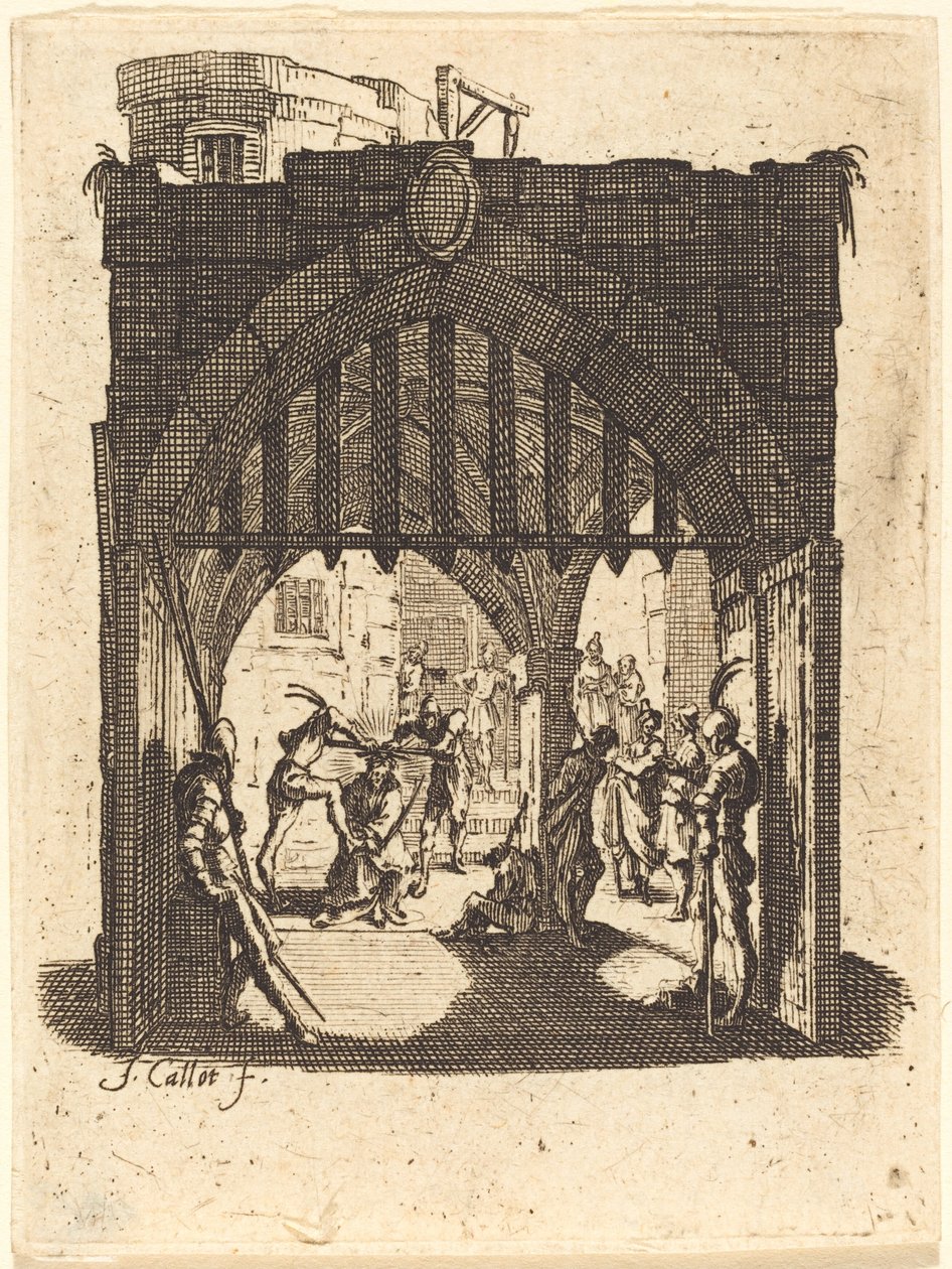 A coroação de espinhos de Jacques Callot