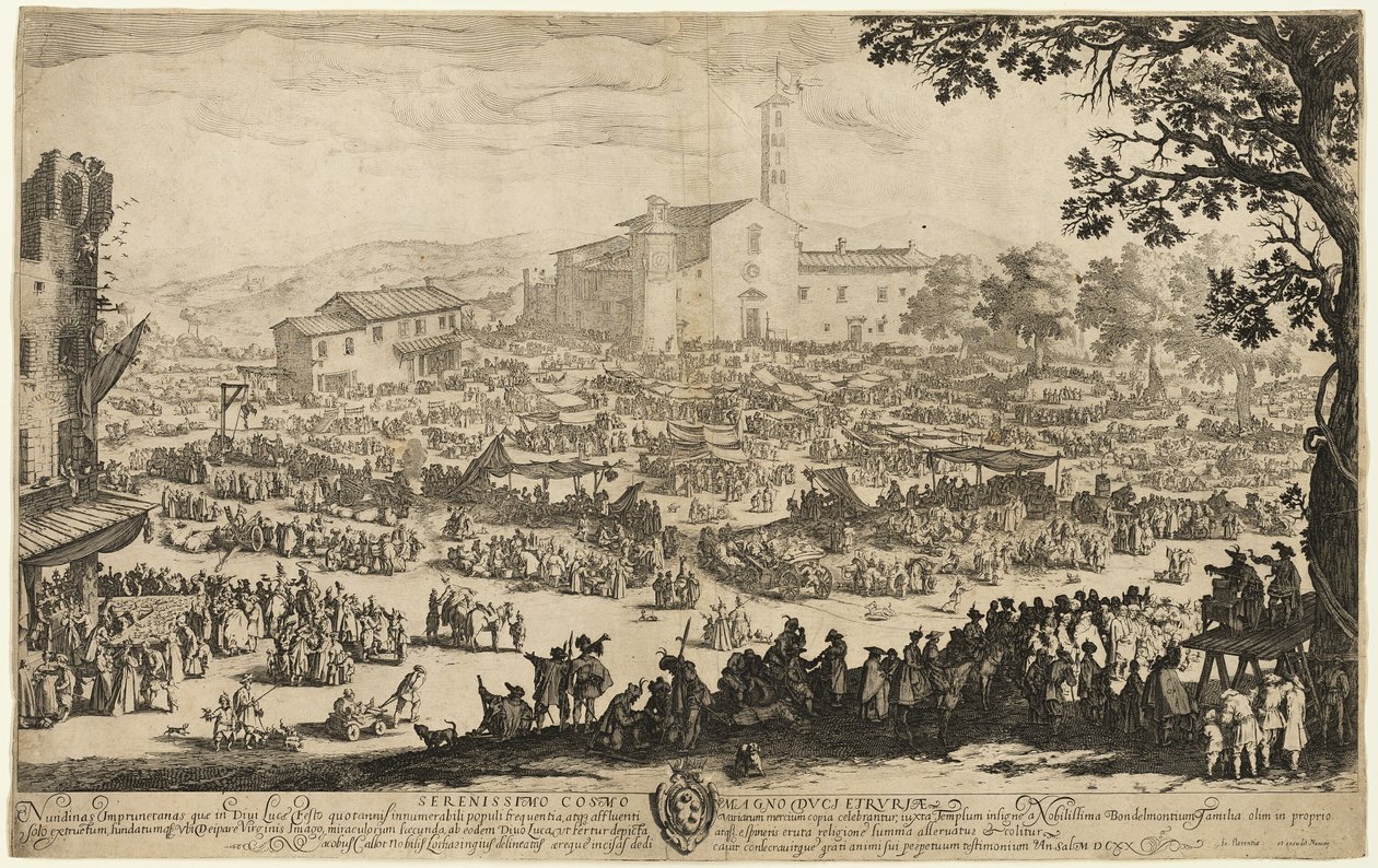 A Feira de Impruneta de Jacques Callot