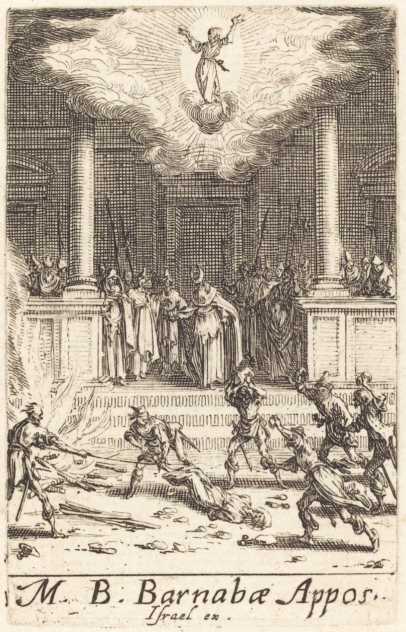 O Martírio de São Barnabé de Jacques Callot