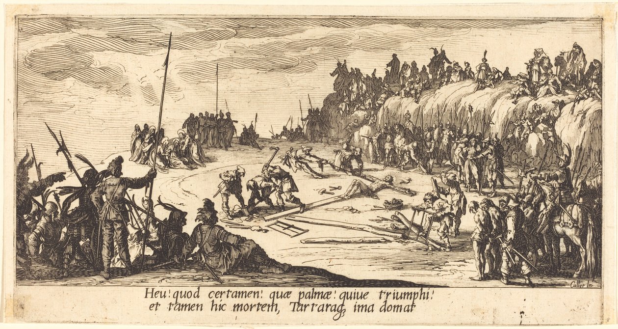 A pregação na cruz de Jacques Callot