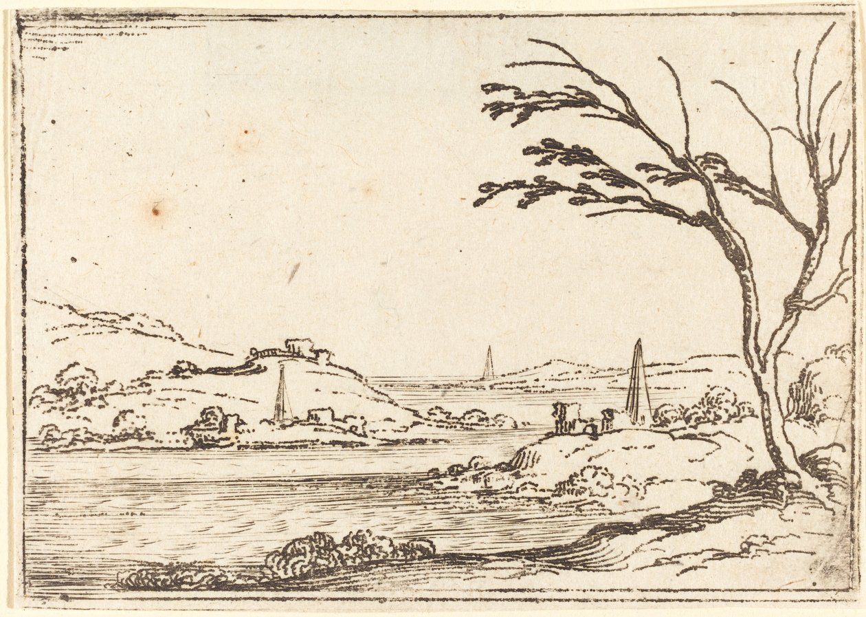A inundação do Nilo. de Jacques Callot