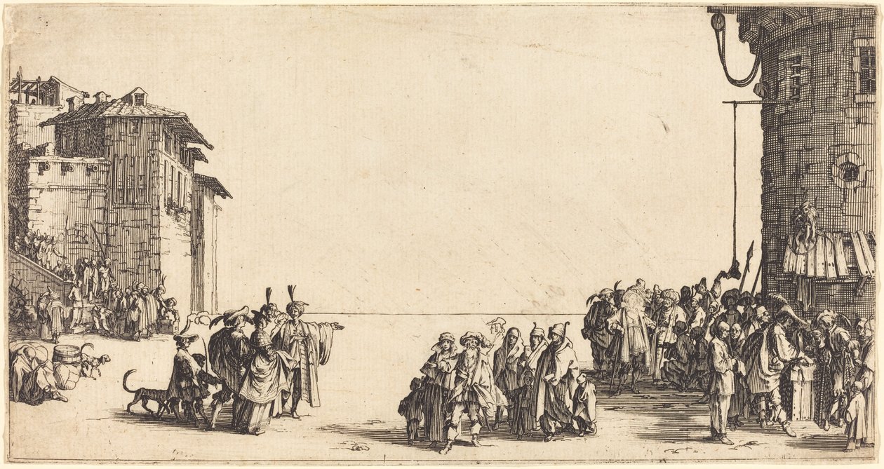 O mercado de escravos de Jacques Callot