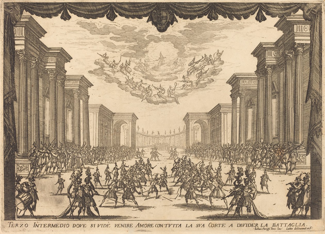 Terceiro Intermezzo, 1617. de Jacques Callot