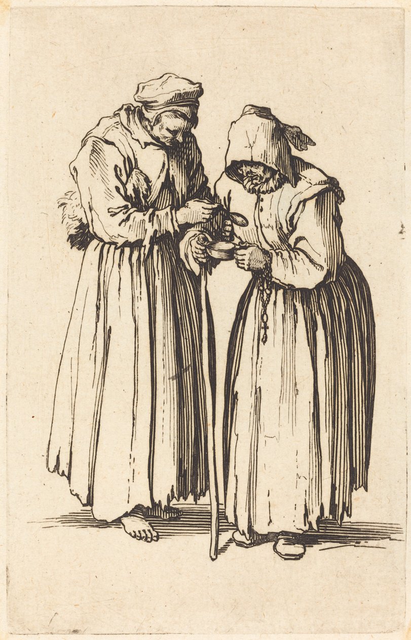 Duas mendigos de Jacques Callot