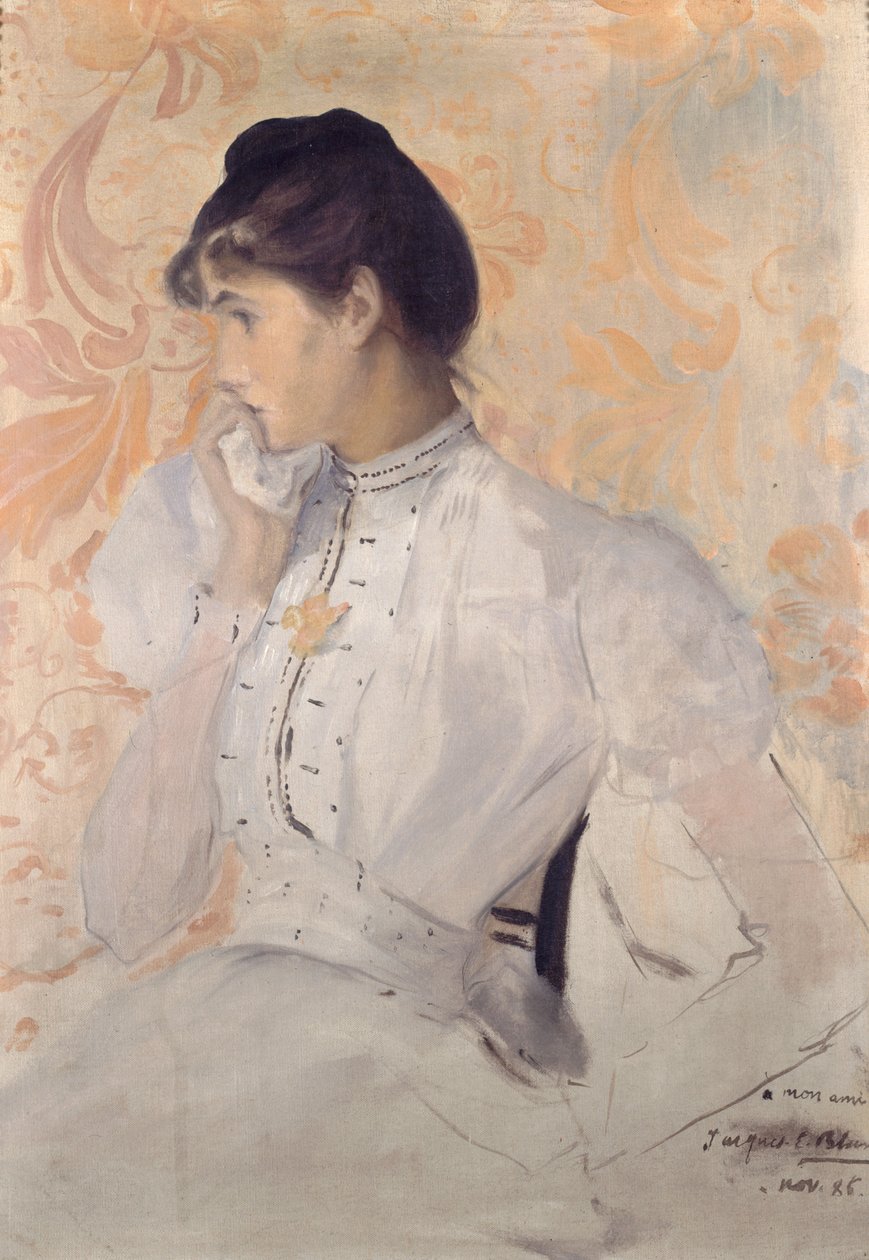 Retrato de Henriette Chabot, 1886. de Jacques Emile Blanche