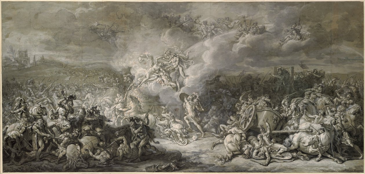 O Combate de Diomedes, 1776 de Jacques Louis David