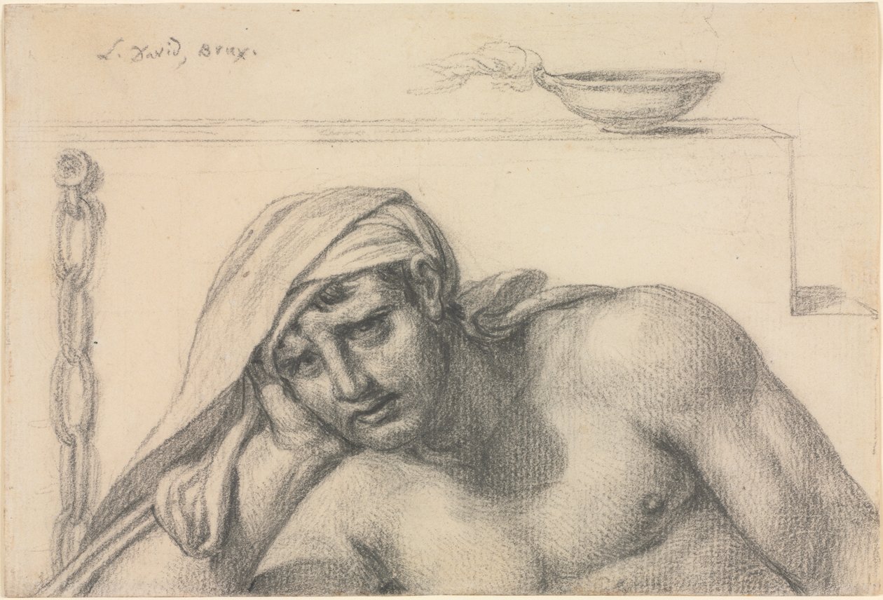 O Prisioneiro, 1819. de Jacques Louis David