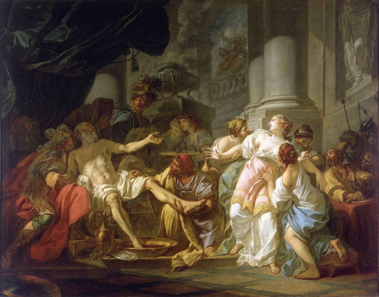 A morte de Sêneca de Jacques Louis David
