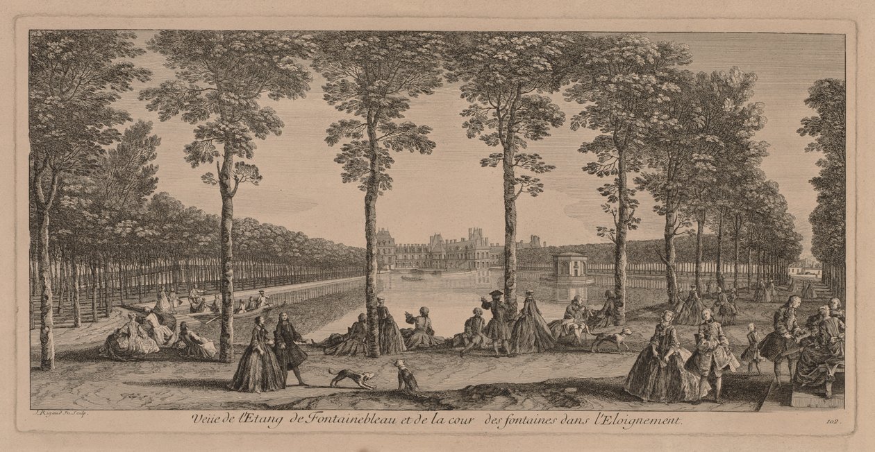 A piscina em Fontainebleau. de Jacques Rigaud