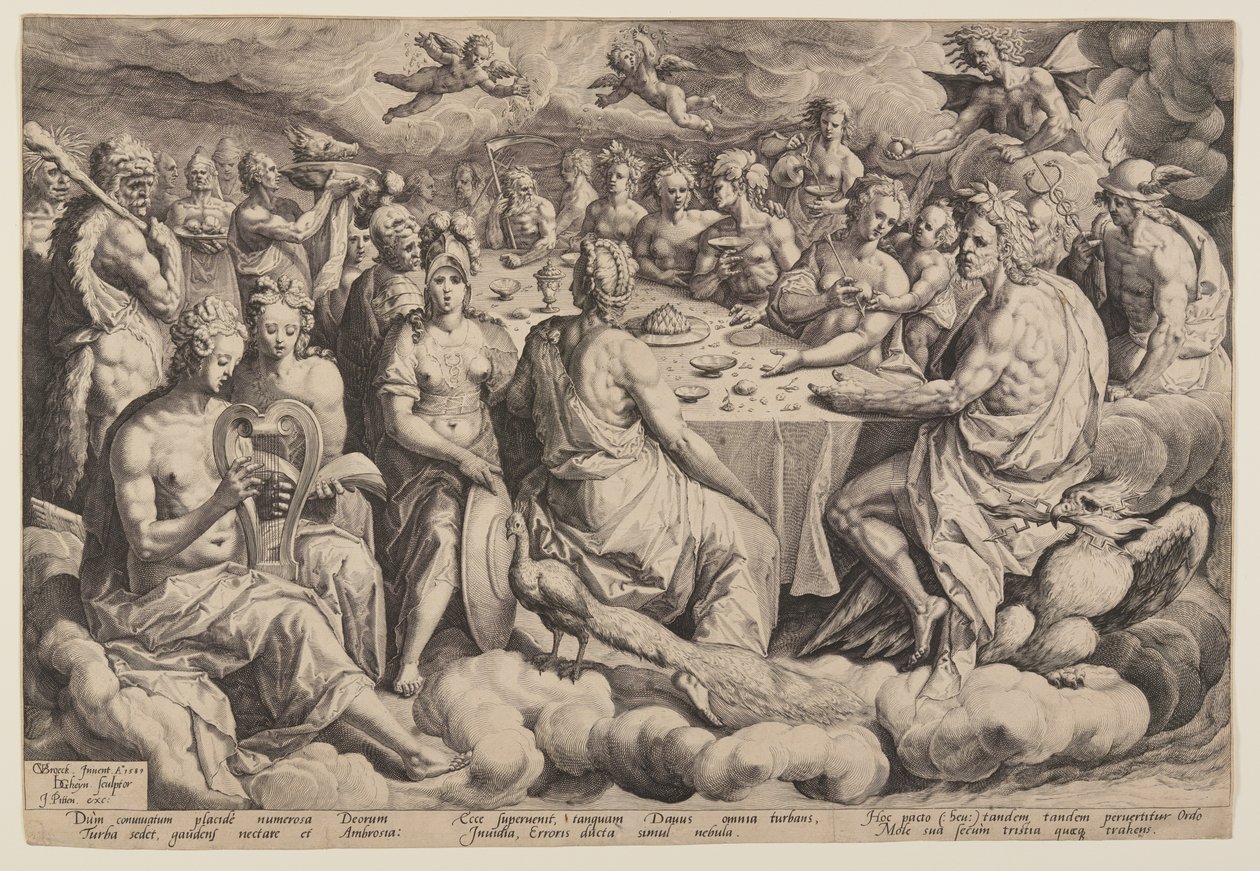 Banquete dos Deuses de Jacques de Gheyn II