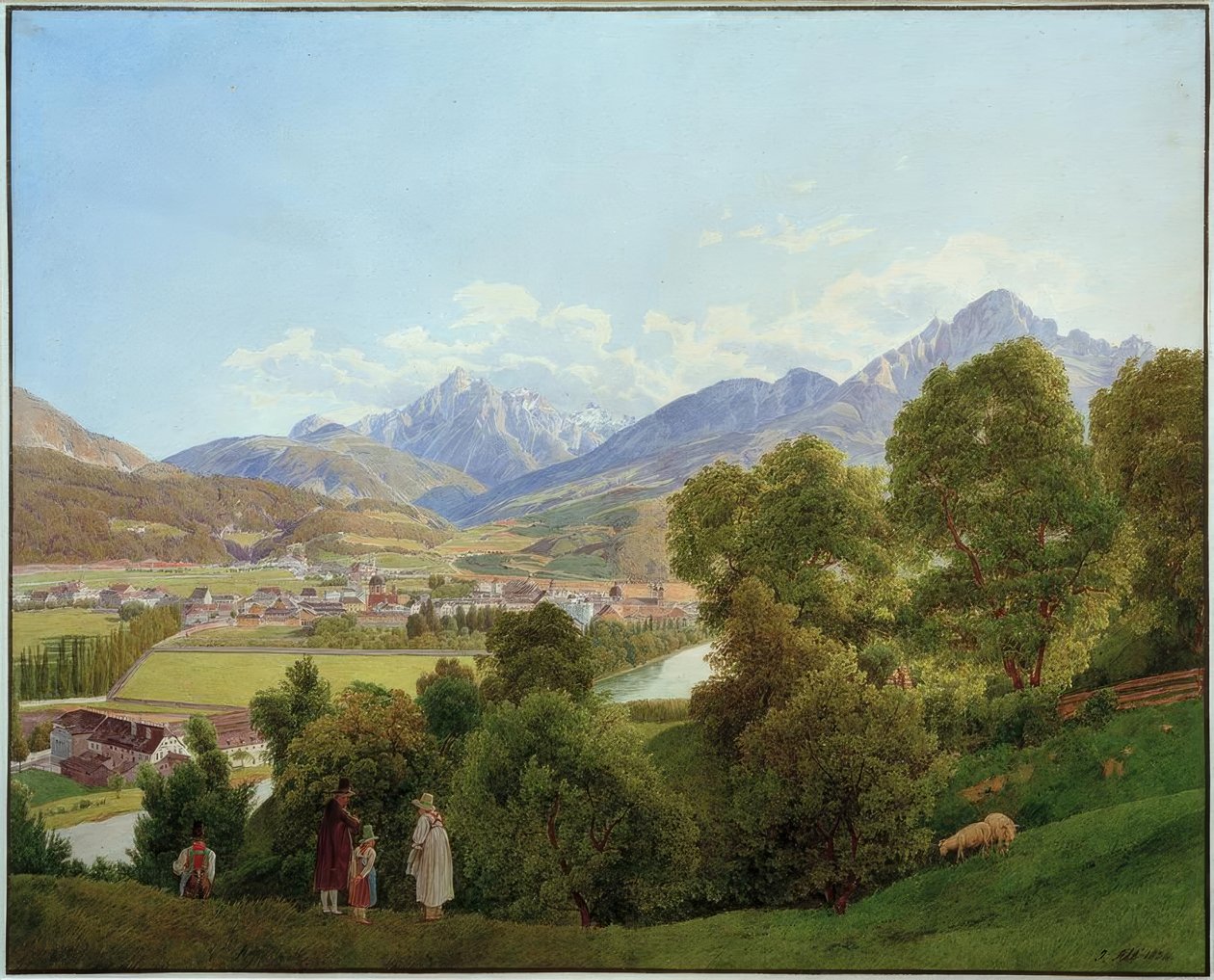 Vista de Innsbruck de Jakob Alt