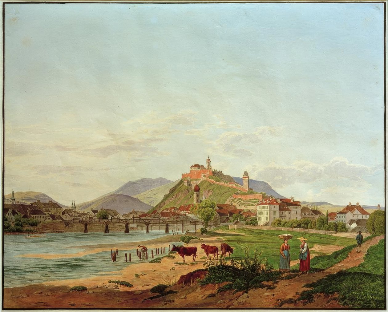 Vista de Graz de Jakob Alt