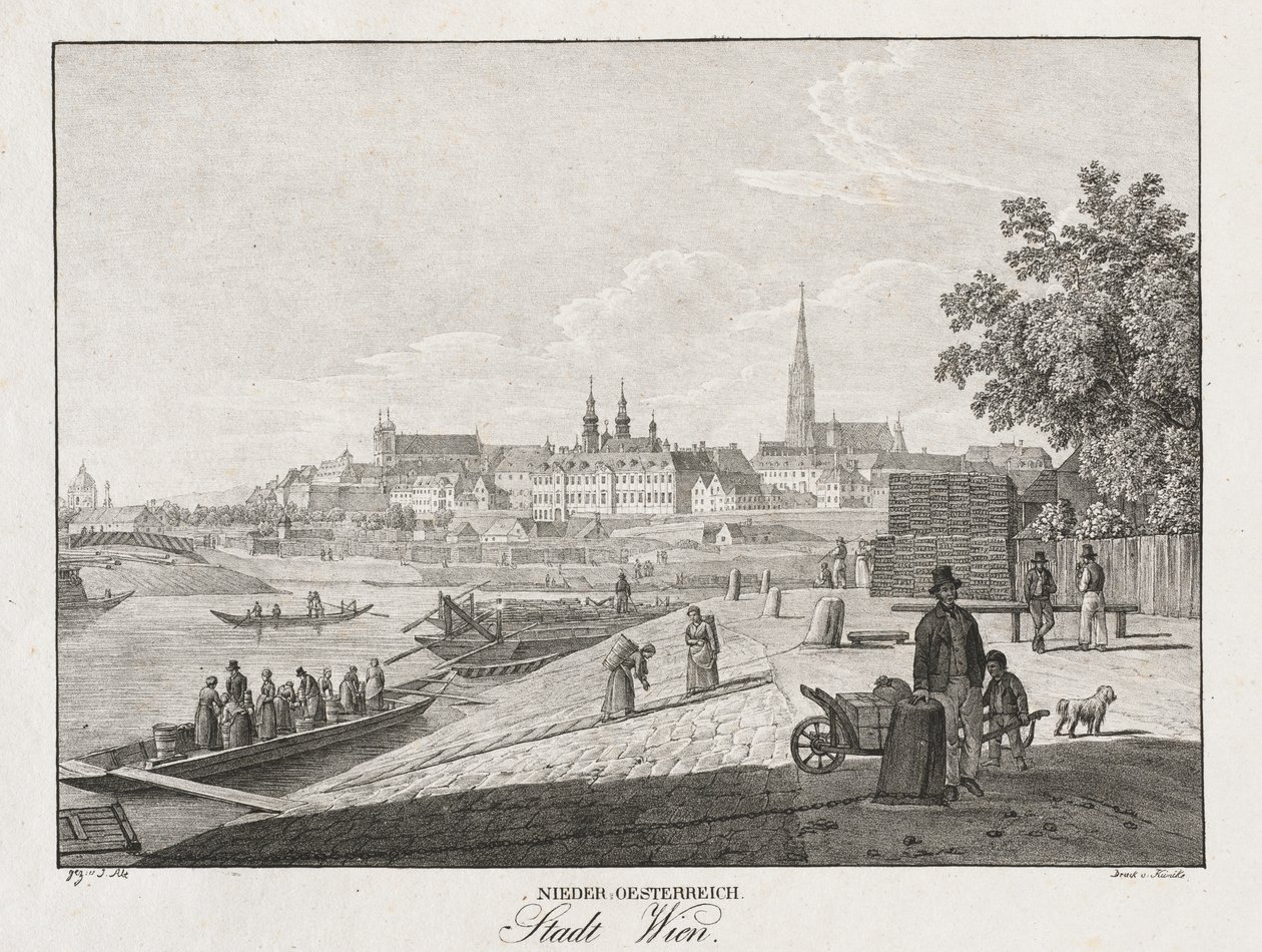 Baixa Áustria, cidade de Viena de Jakob Alt