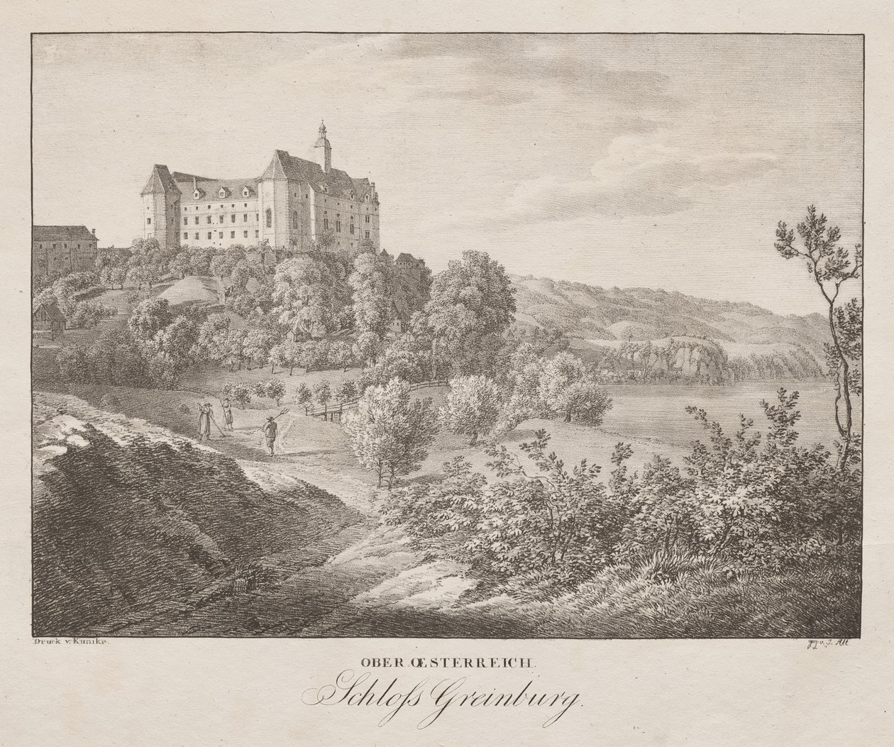Ober-oesterreich, Schloss Greinburg de Jakob Alt