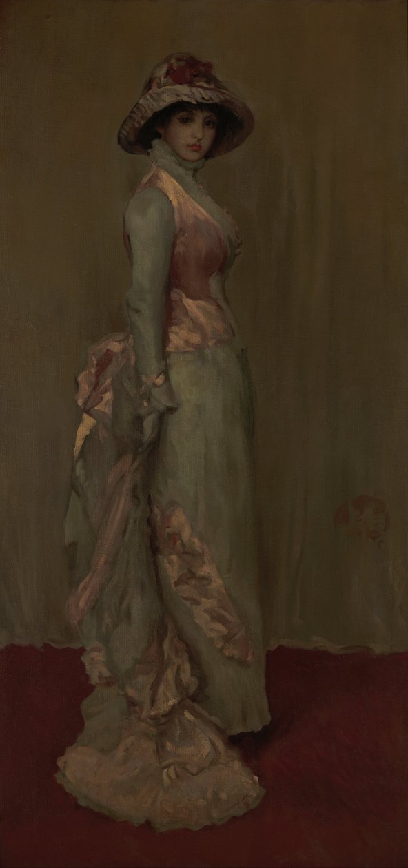 Harmonia em rosa e cinza - Lady Meux de James Abbott McNeill Whistler