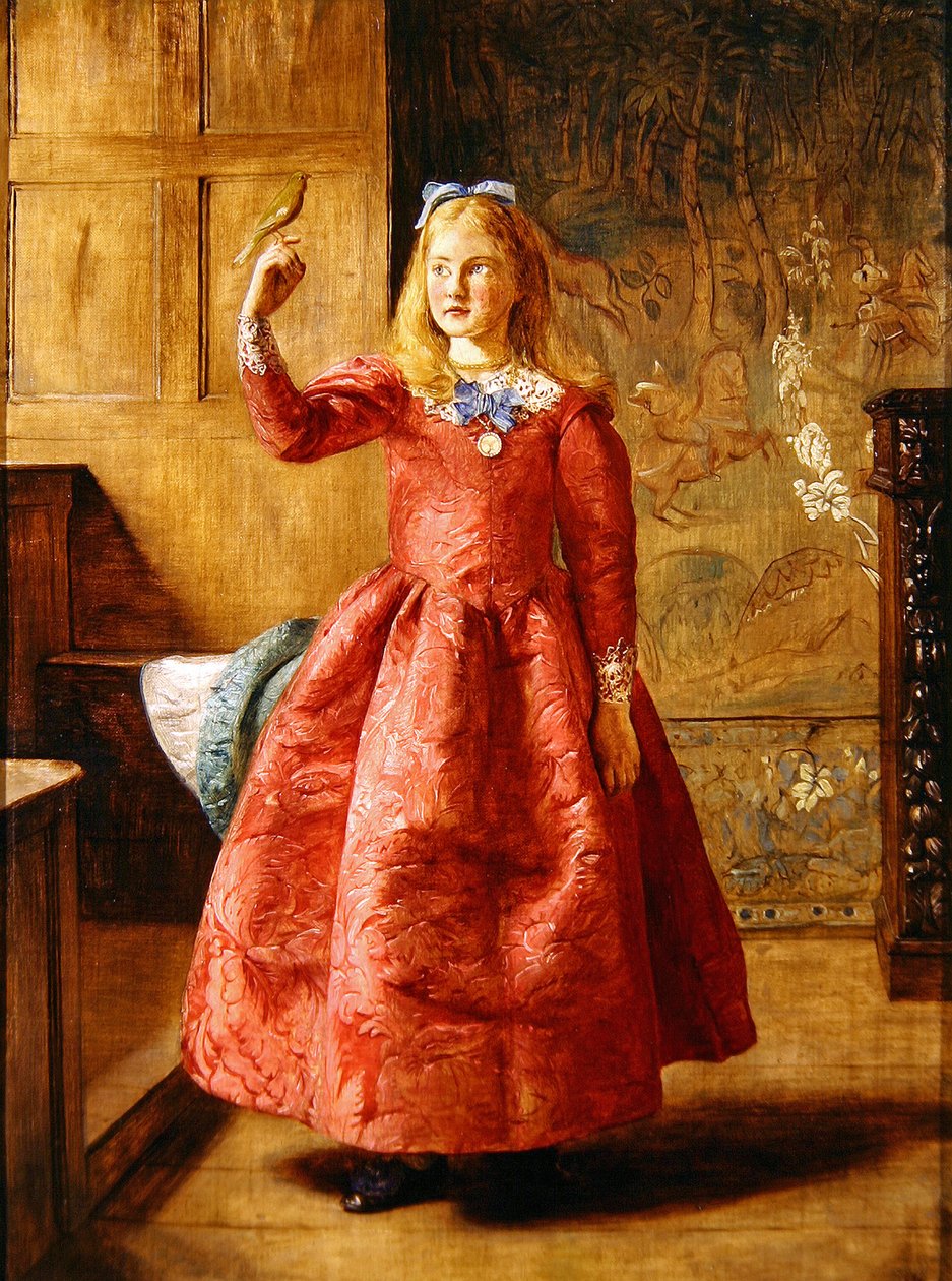 Menina com Linnet, 1865 de James Archer