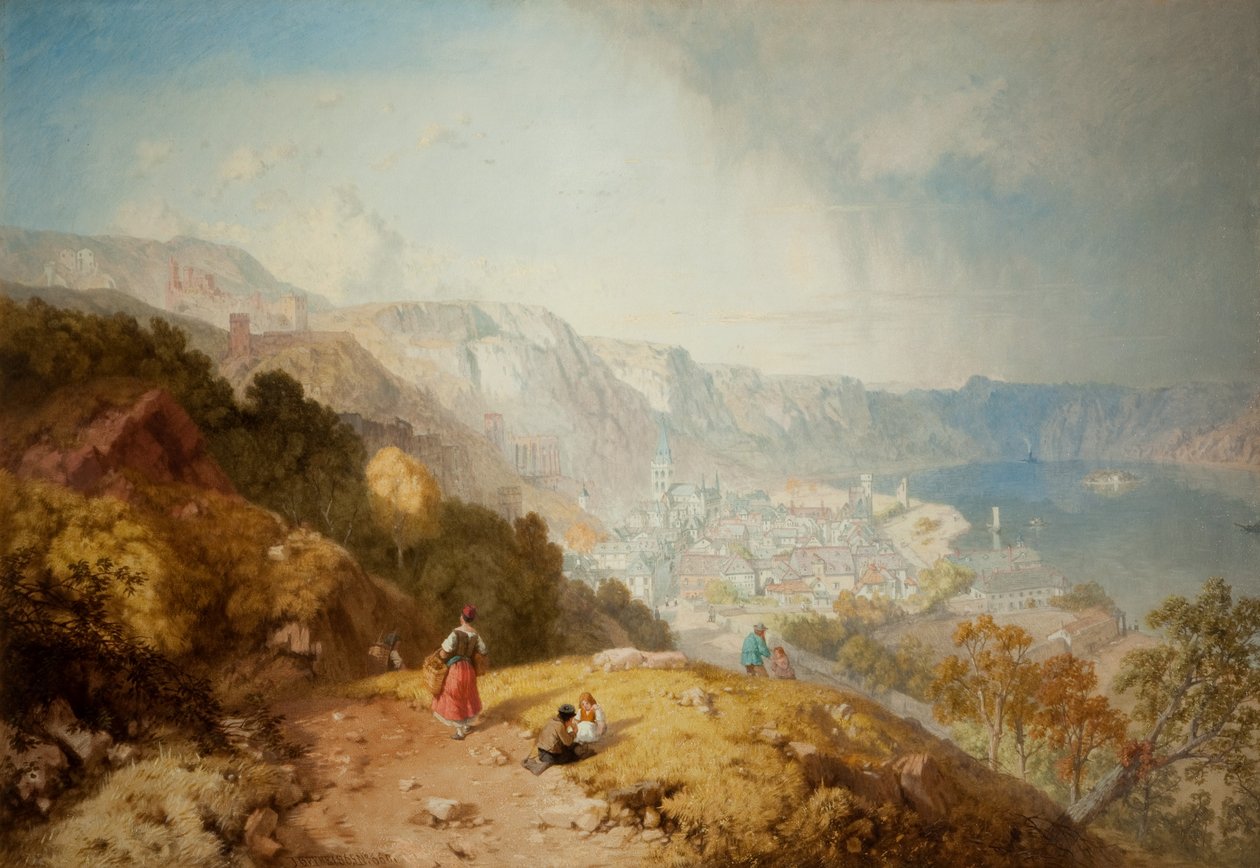 Bacharach no Reno, 1865 de James Baker Pyne