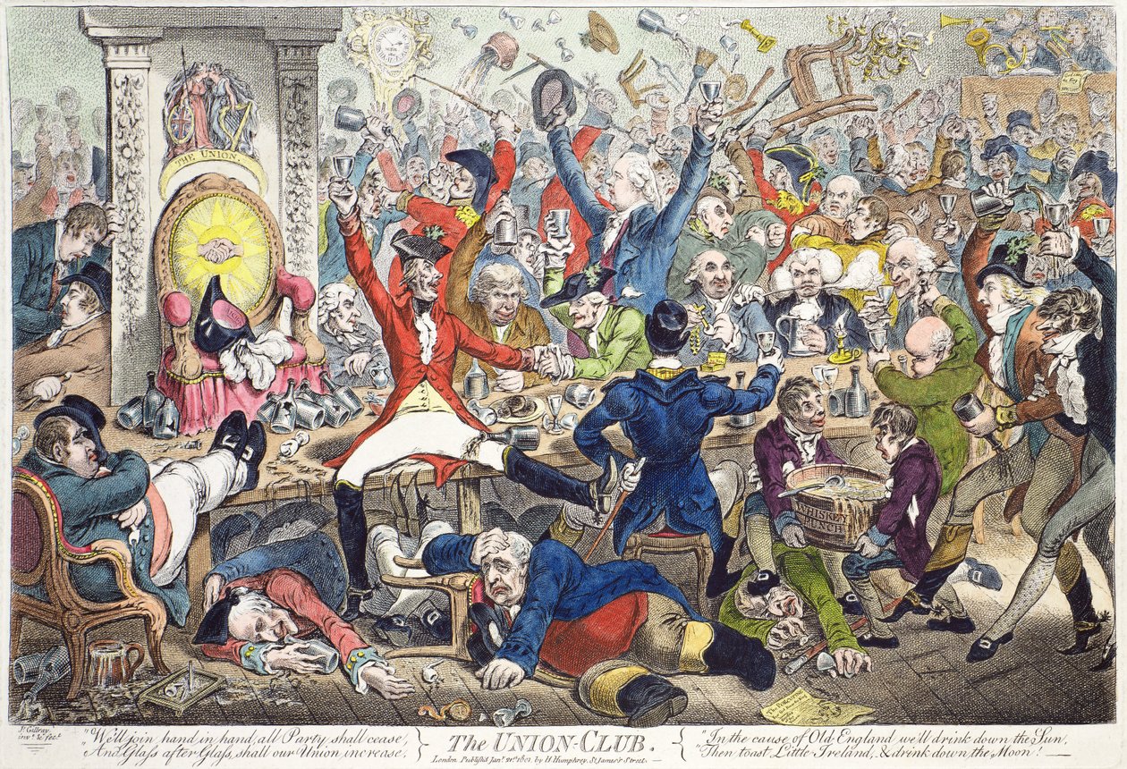 O clube da união de James Gillray