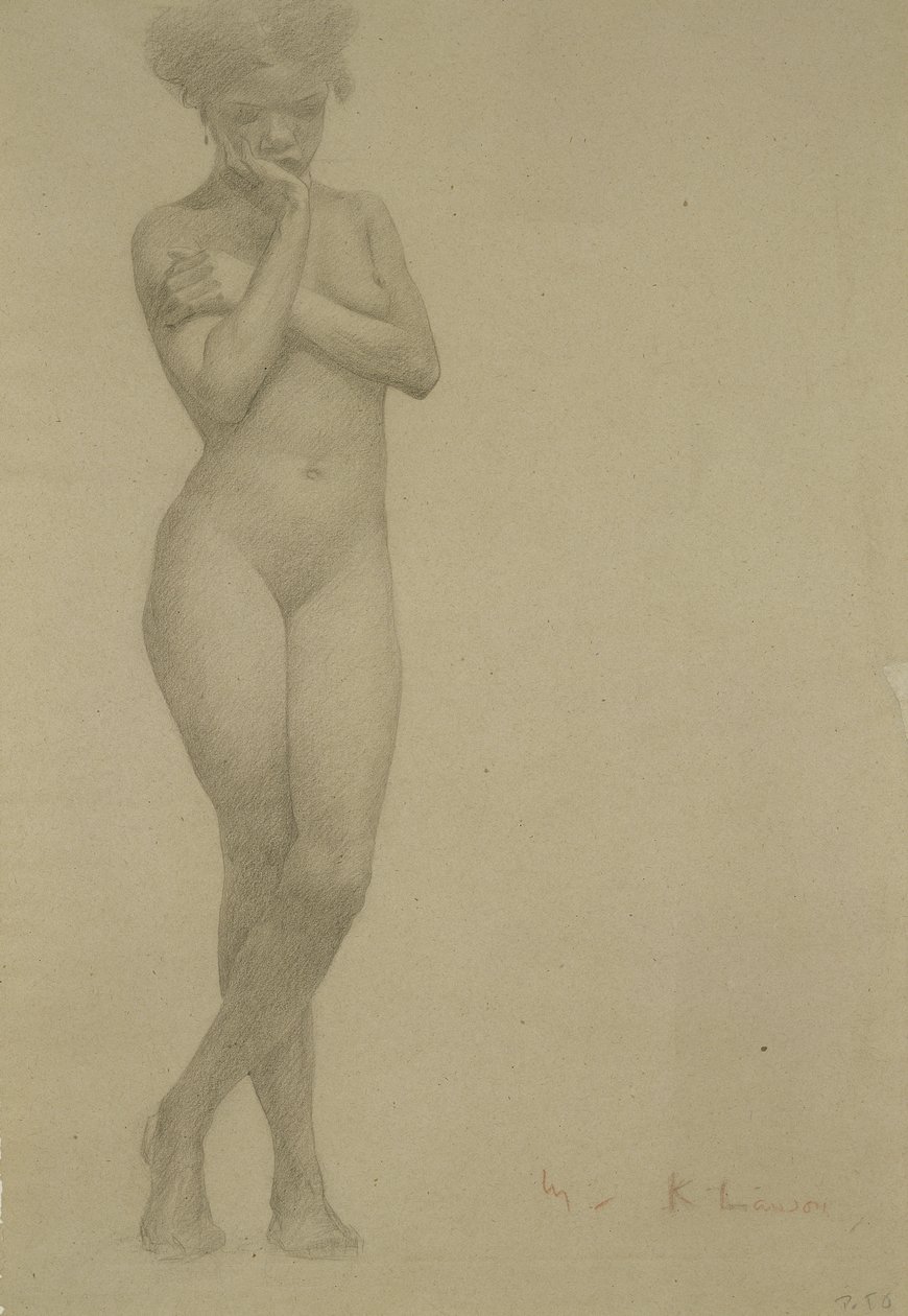 Nu feminino em pé de James Kerr Lawson