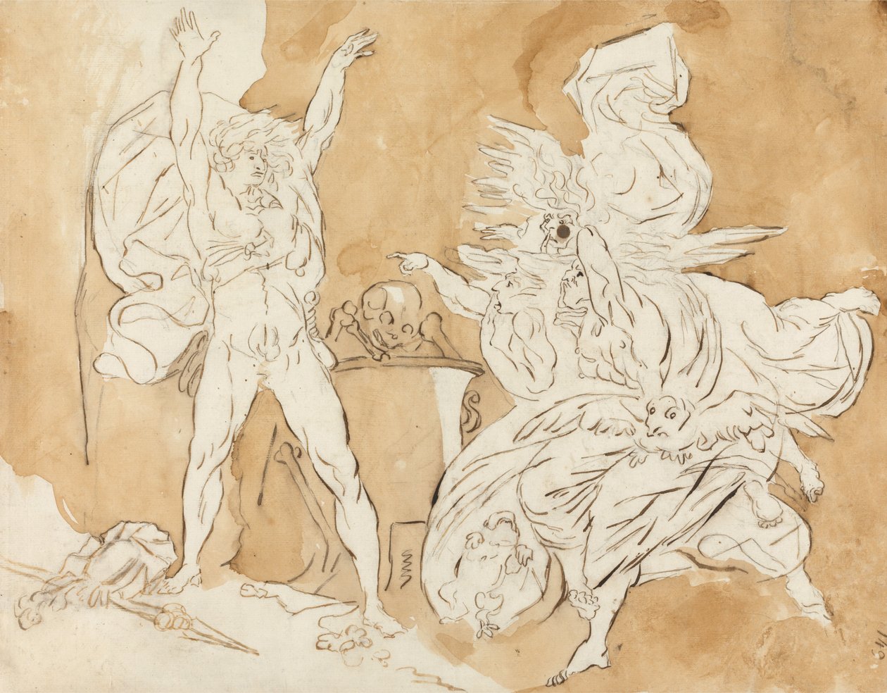 Macbeth e as bruxas de James Northcote