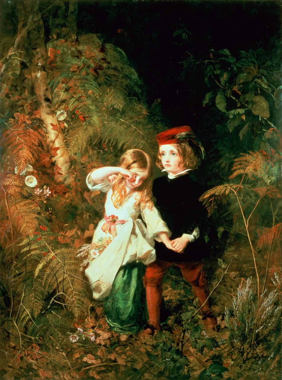 Crianças na madeira de James Sant