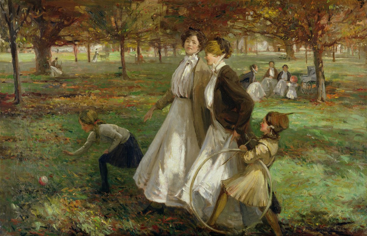 Outono em Kensington Gardens de James Wallace