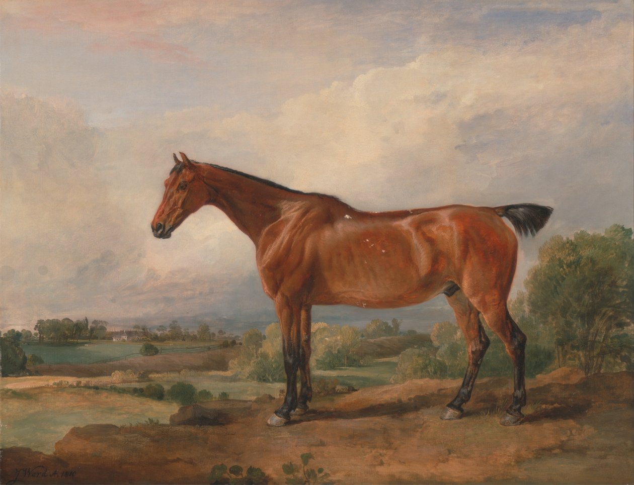 Um caçador em uma paisagem de James Ward
