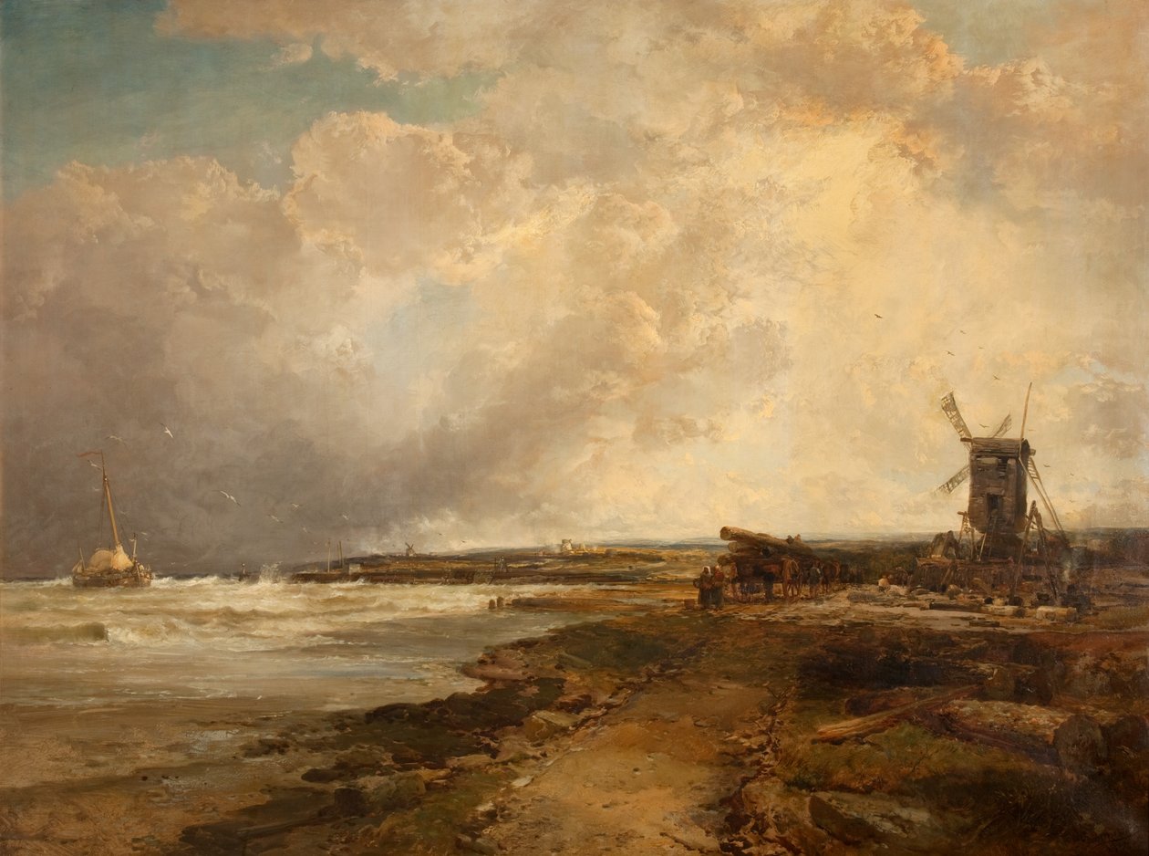 Após uma tempestade na costa de Sussex, 1882-83 de James Webb