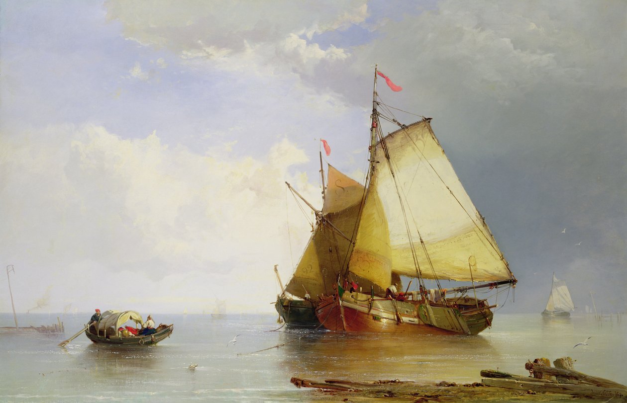 Transporte em uma calma, 1869 de James Webb