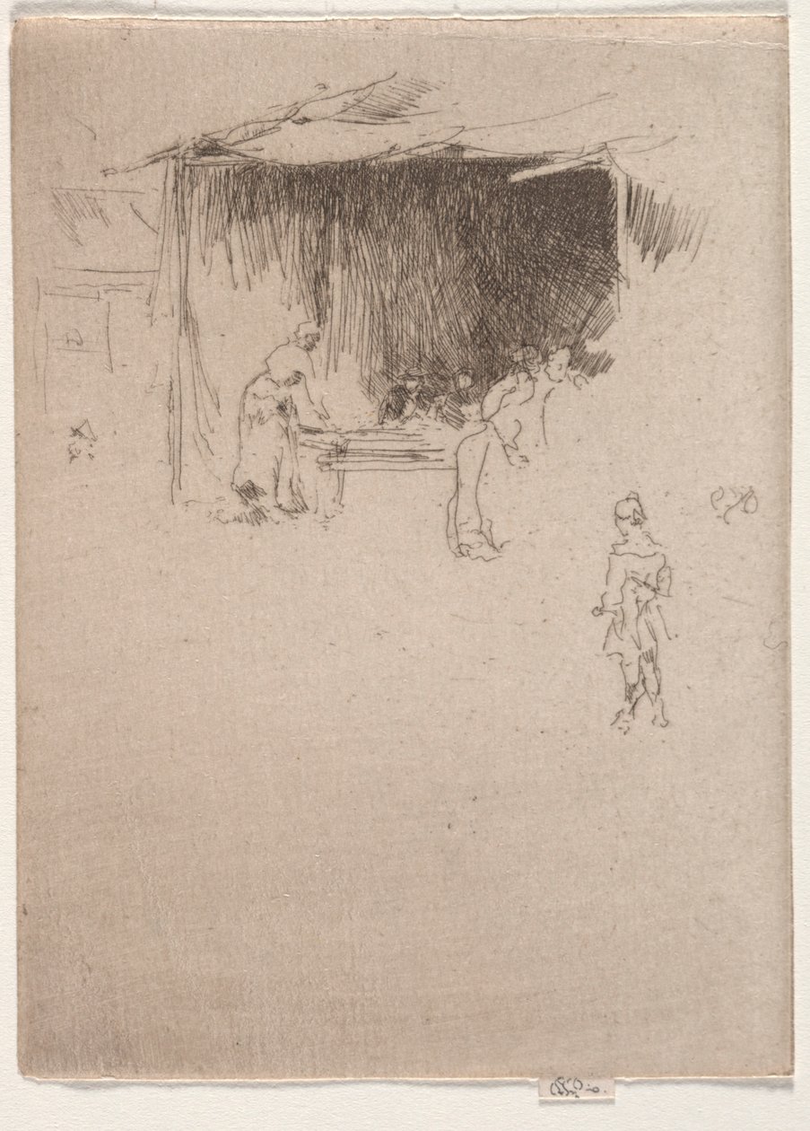 Estande em uma feira. de James Abbott McNeill Whistler