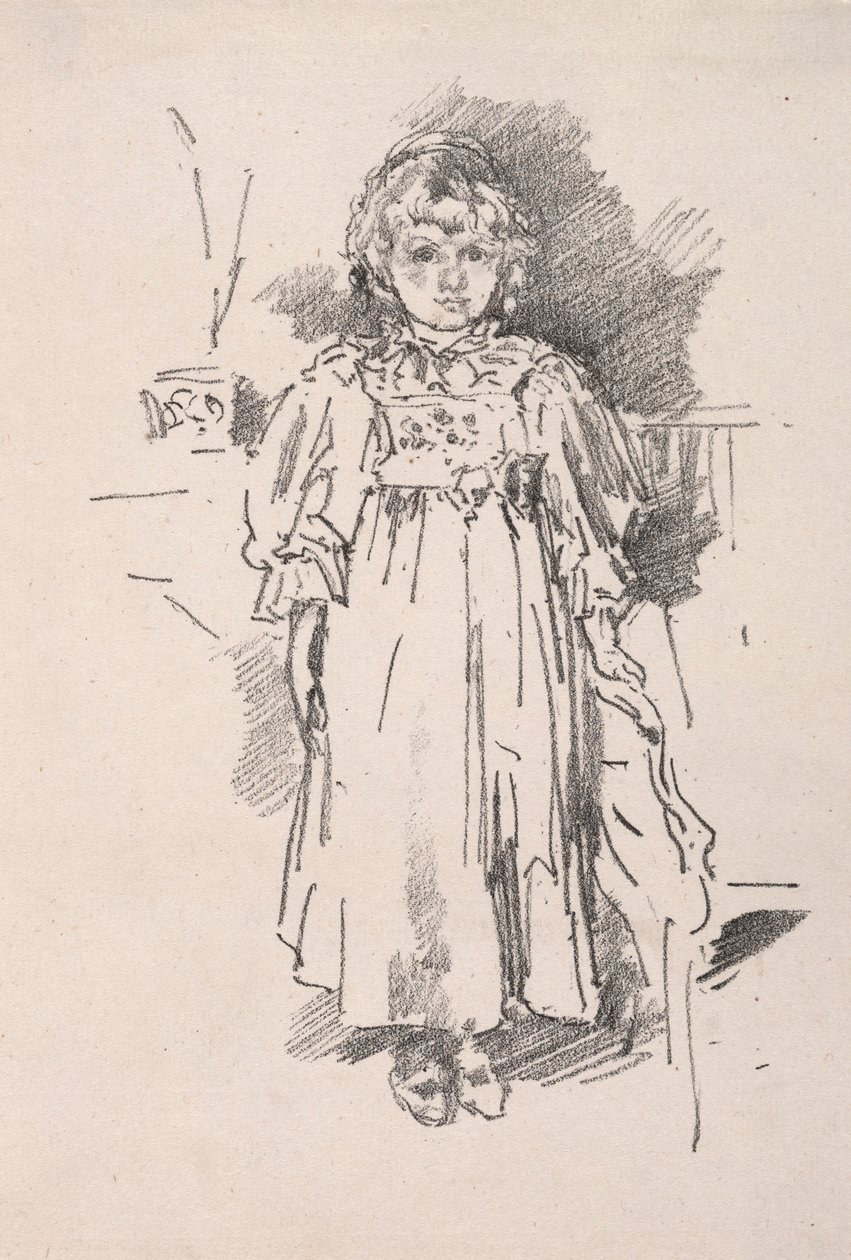 Pequena Evelyn, 1896. de James Abbott McNeill Whistler