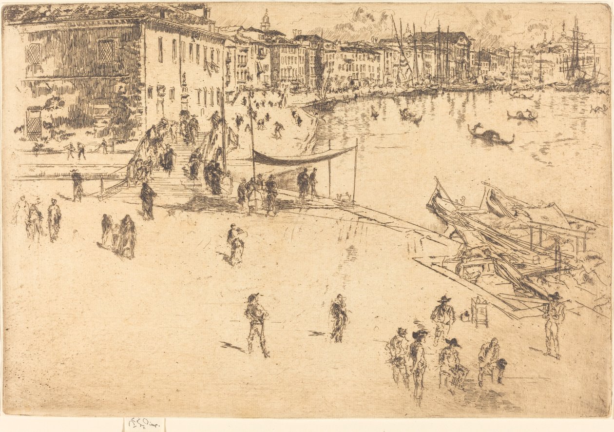 The Riva, No.II, 1880. de James Abbott McNeill Whistler