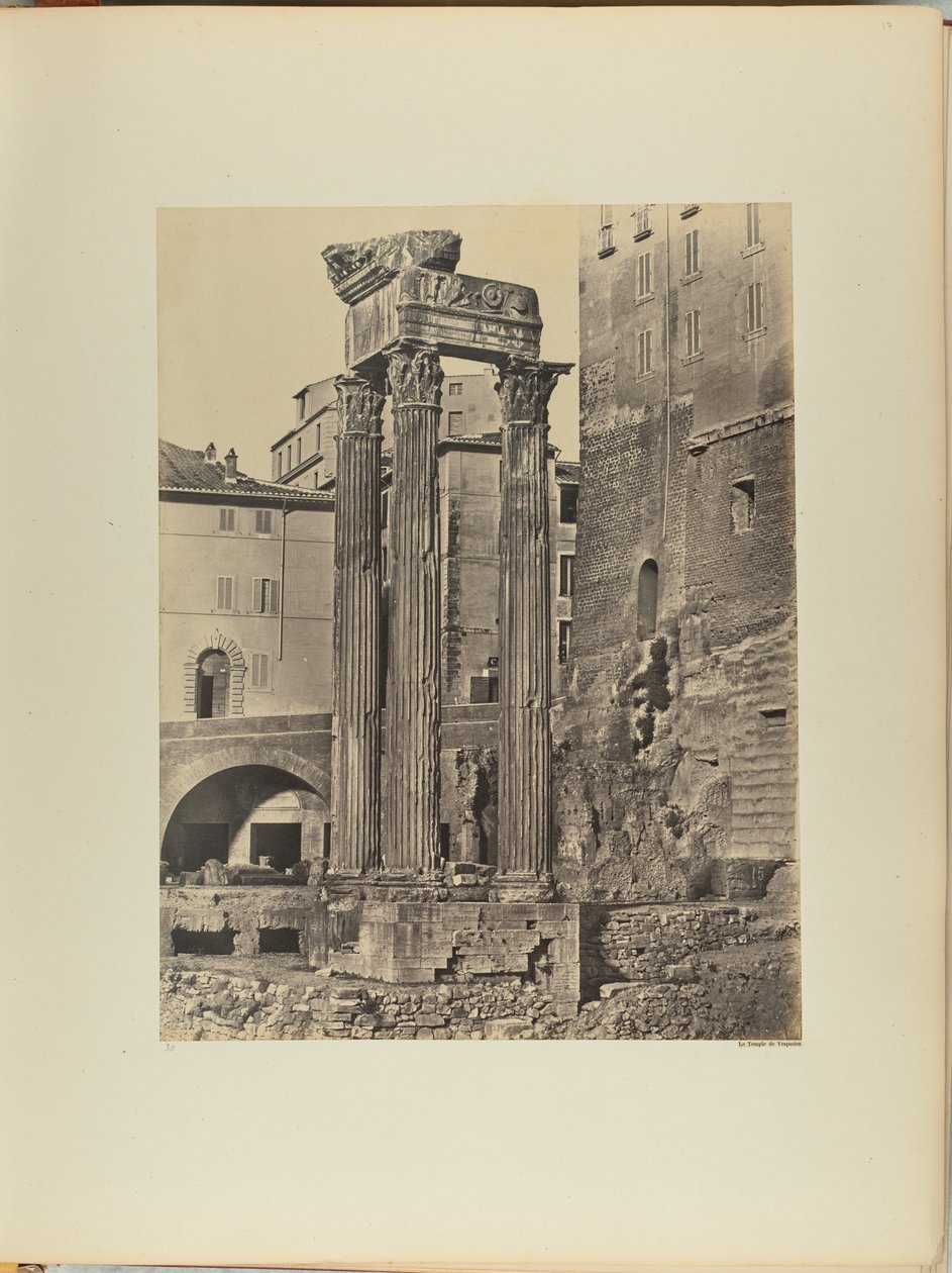 O Templo de Vespasiano de James Anderson