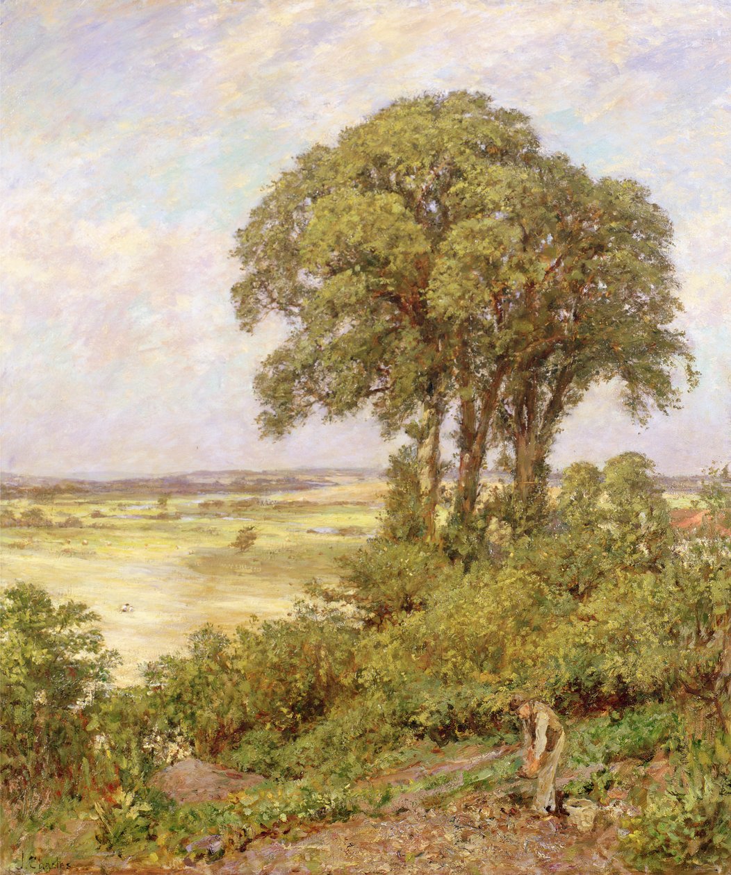 Paisagem em Sussex de James Charles