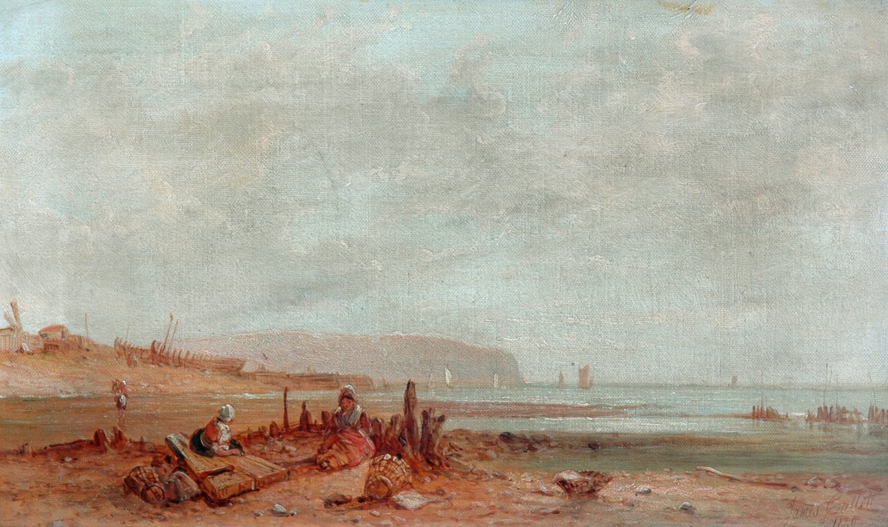 Na costa francesa, 1880 de James Cullett