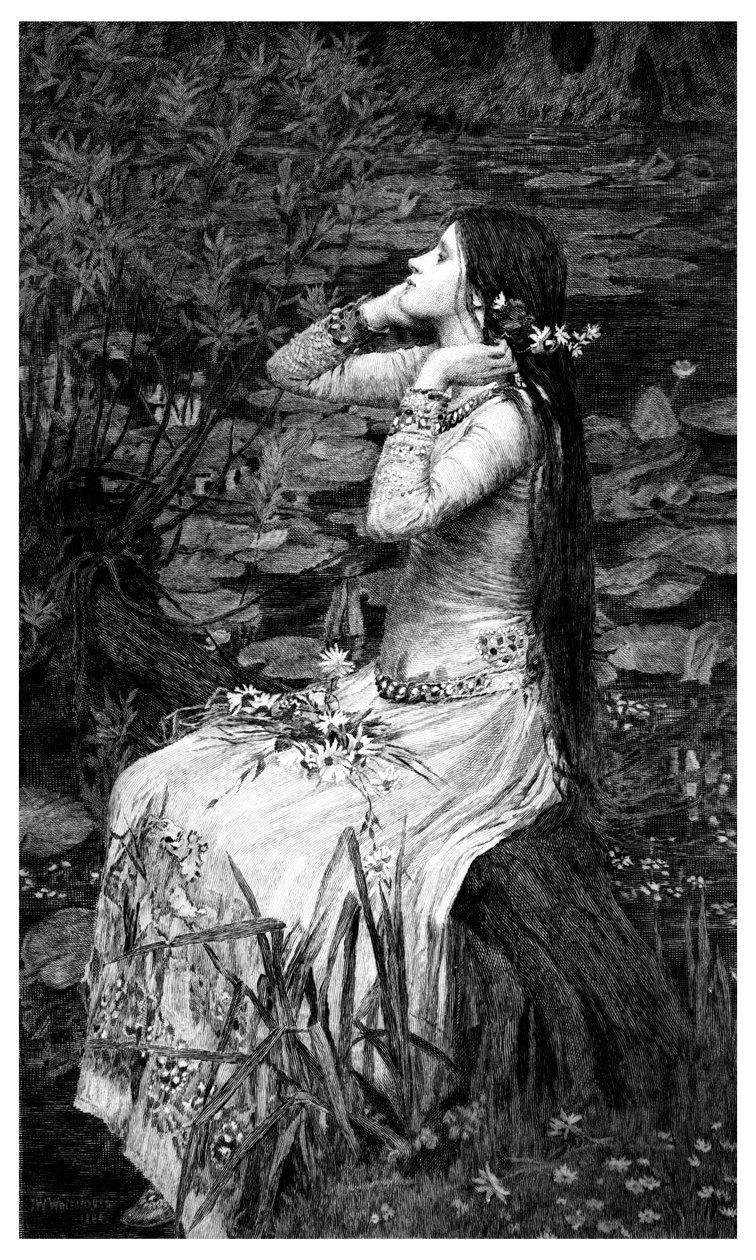Ophelia, 1895. de James Dobie