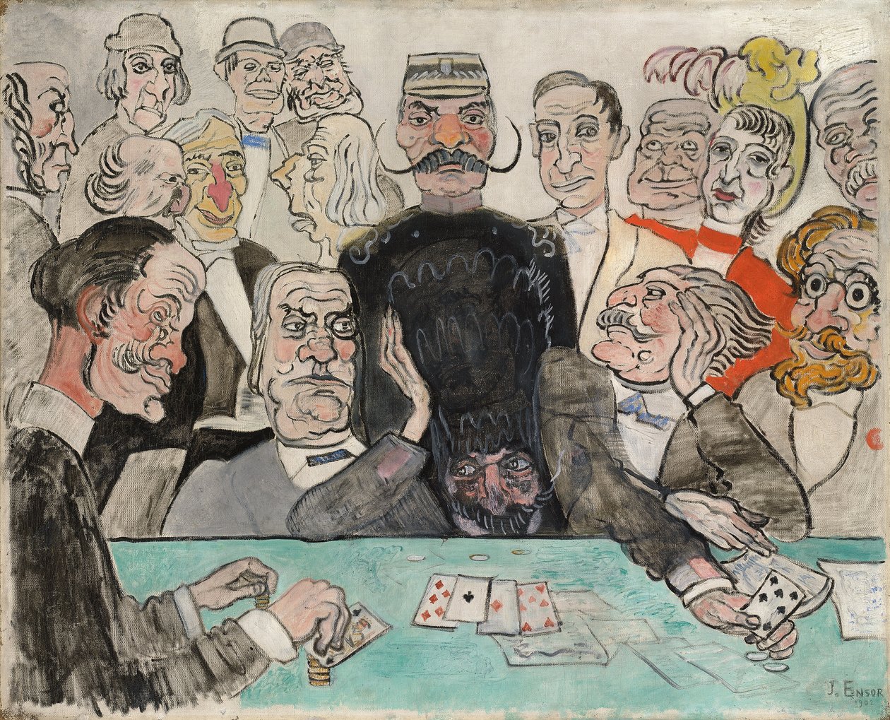 The Gamblers; Les Joueurs de James Ensor