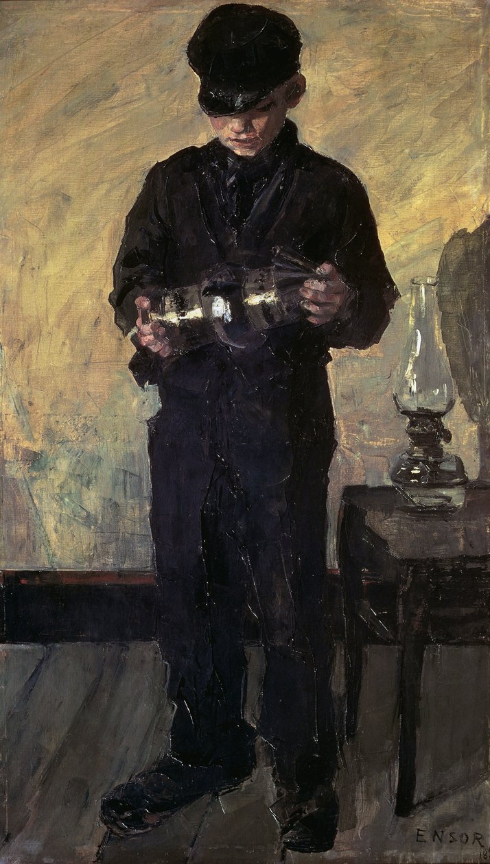 O Lamp-boy (O Lamplighter) de James Ensor